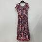 Soft Surroundings Womens Multicolor Paisley Scoop Neck Fit & Flare Dress Size L image number 1