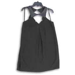 BCBGeneration Womens Black Round Neck Sleeveless Mini Dress Size Small