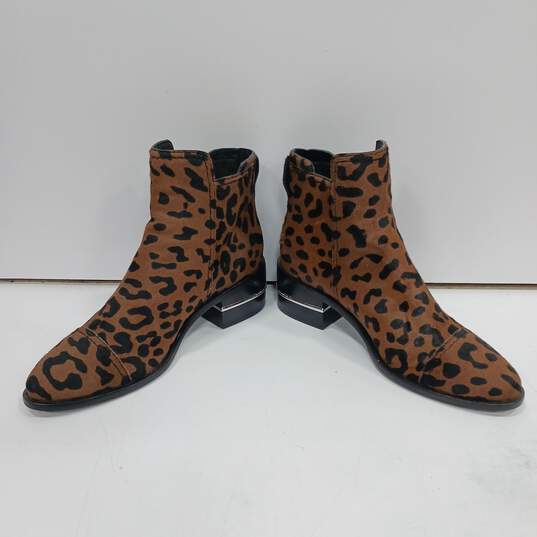 Women's Brown Animal Print Boots Size 7.5 image number 2