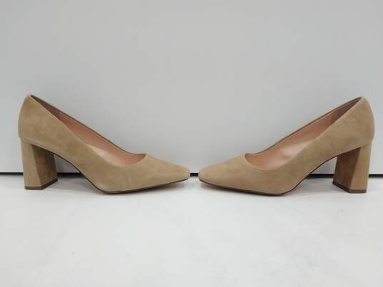 J. Crew Women's Tan Suede High Heels Size 8 w/Box image number 1