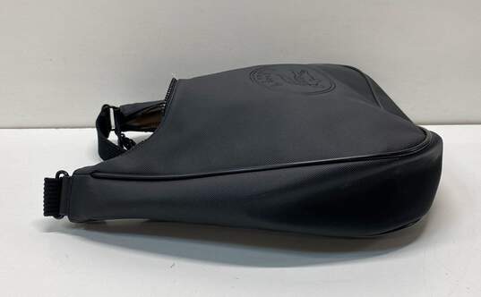 Lacoste Nylon Zip Top Shoulder Bag Black image number 4