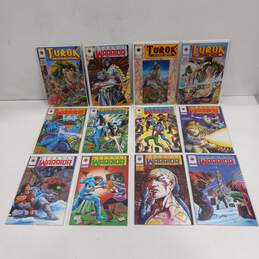 Lot of 12 Valiant Comics 'Eternal Warrior' & 'Turok Dinosaur Hunter' Comic Books