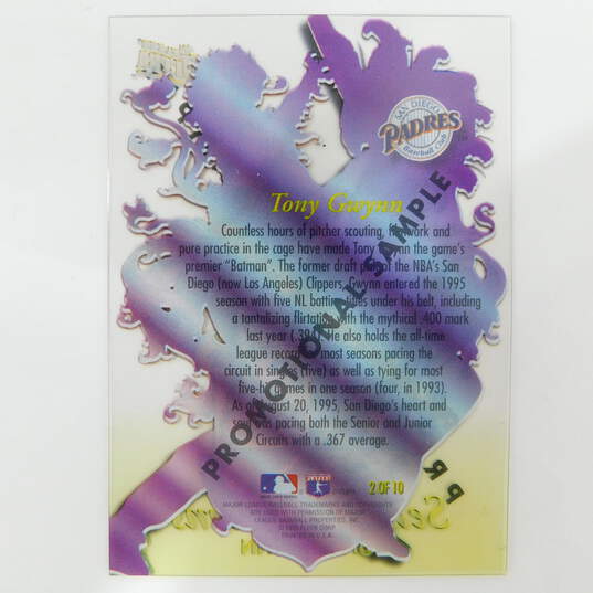 1996 HOF Tony Gwynn Fleer Ultra Season's Crowns Promotional Sample SD Padres image number 3