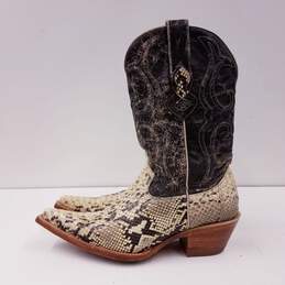 Los Altos Genuine Snakeskin Leather Western Cowgirl Boots Women's Size 6.5 M alternative image
