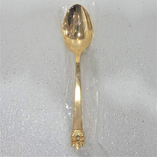 STANLEY ROBERTS Gold Plated Stainless Flatware 6 Pieces GOLDEN ROGET IOB image number 5