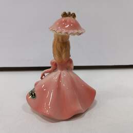 Rare Vintage Josef Originals 5" Bridal Occasion Girl with Pink Parasol Figurine alternative image