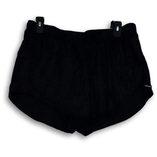 Women's Black Printed Elastic Waist Running Athletic Shorts Size XXL image number 1