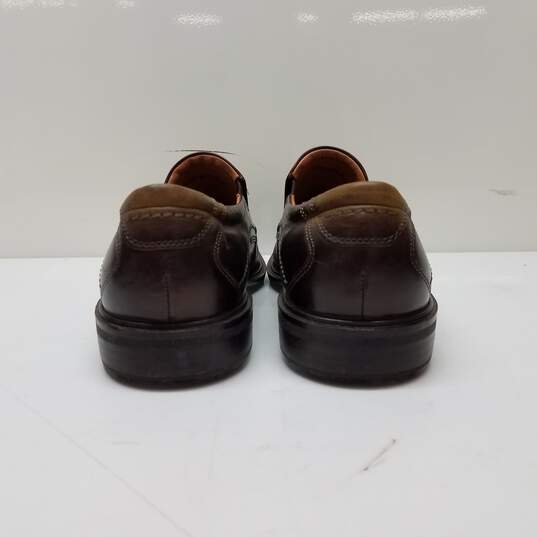 Ecco Men's Brown Leather Loafers Size 41 image number 4