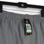 NWT Mens Gray Elastic Waist Flat Front Pull-On Athletic Shorts Size L image number 3
