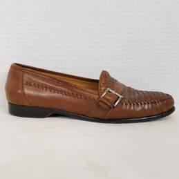 Cole Haan Woven Loafer Color brown Men  Leather Shoe size 10.5