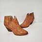 FRYE WM's Tan Reina's Camel Leather Booties Size 8M image number 2