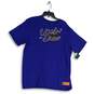 NWT Nike Mens Blue Uncle Drew Crew Neck Short Sleeve Pullover T-Shirt Size XL image number 1
