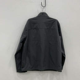 NWT Mens Gray Long Sleeve Mock Neck Pockets Full-Zip Jacket Size XL alternative image