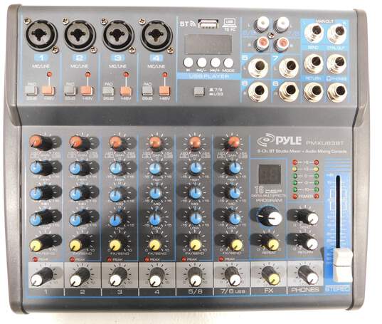 Pyle Brand PMXU83BT Model 8-Channel Bluetooth Studio Mixer and Audio Mixing Console w/ Accessories image number 7