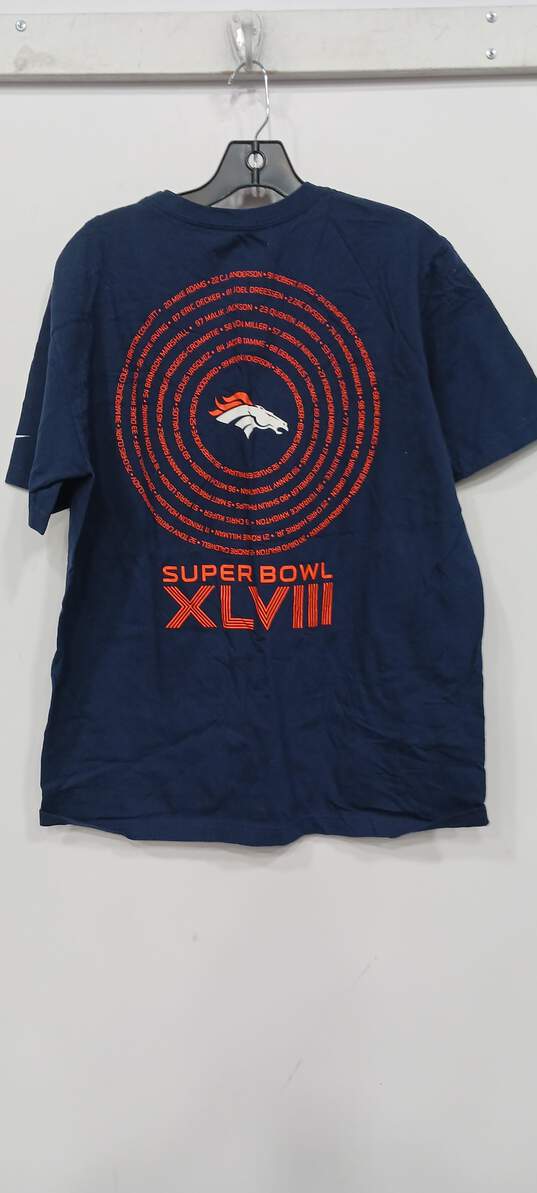 Denver Broncos Nike Super bowl XLVII T-Shirt  Size L image number 2