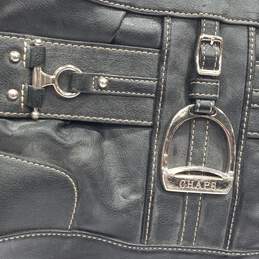 Chaps Faux Leather Black Shoulder Handbag alternative image