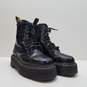 Dr. Martens Black Leather Platform 8 Eye Boots Women's Size 5 image number 4
