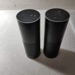 Lot of Two Amazon SK705Di Echo 1st Generation Smart Speaker