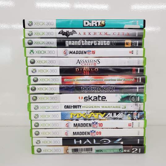 Assorted Lot 15 XBOX 360 Video Games image number 1