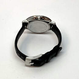 Designer Fossil Black Leather Band Round Shape Analog Quartz Wristwatch alternative image