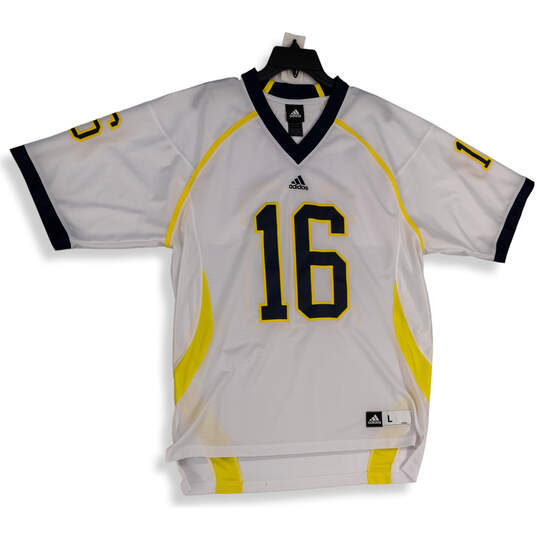 Mens Multicolor Michigan Wolverines #16 Football Pullover Jersey Size Large image number 1