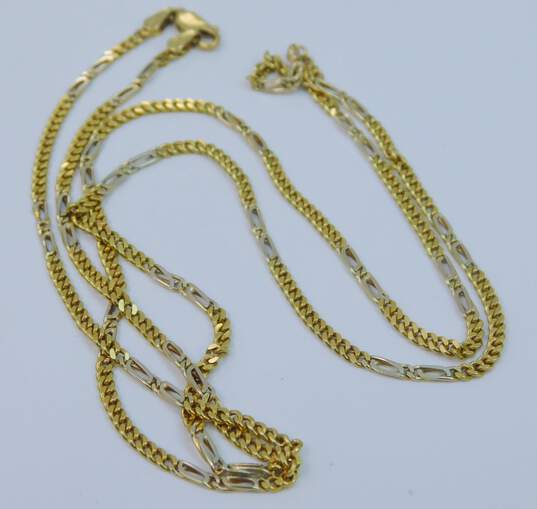 18K Yellow Gold Figaro Chain Necklace 13.9g image number 10
