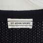 St. John Sport Black Open Knit Pullover Sweater WM Size S image number 3
