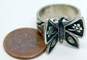 James Avery 925 Mariposa Butterfly Flower Overlays Ring 8.6g image number 6