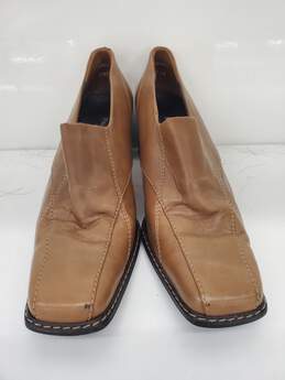 Women Paul Green brown leather plumps Used size-5