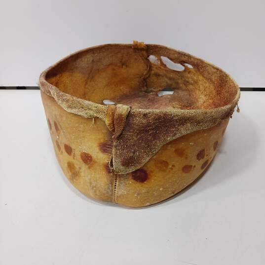 Handmade Leather Basket image number 3
