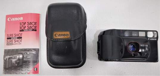 Canon Sure Shot Supreme Auto Boy 3 Film Camera w/ Manual & Case image number 1