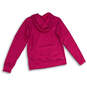 Womens Pink Long Sleeve Drawstring Pullover Hoodie Size Small image number 2