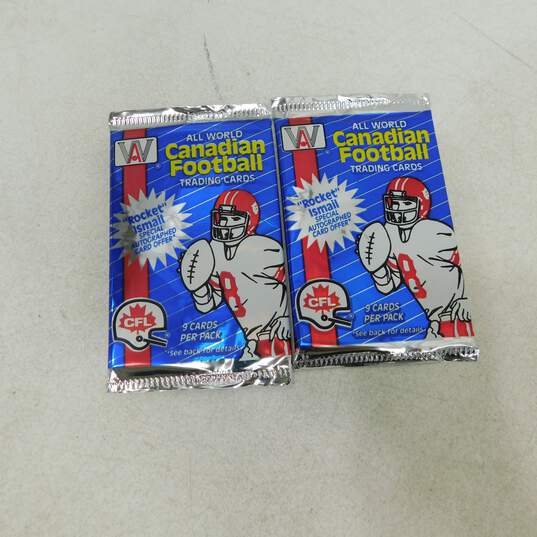 10 Factory Sealed 1991 All World CFL Football Card Packs image number 4