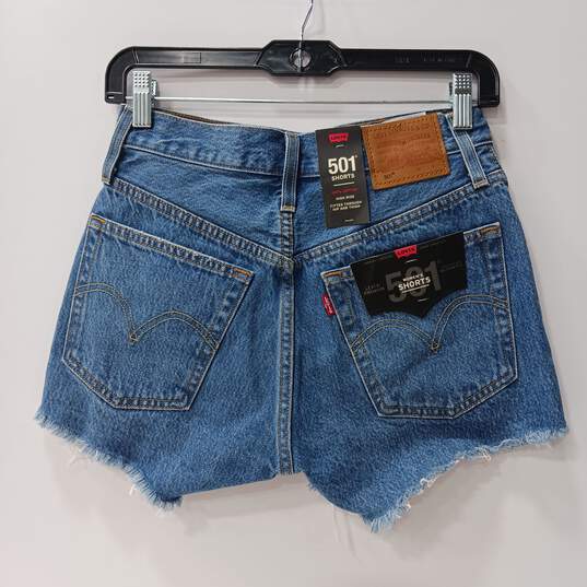 Levi's Women's 501 Button Fly High Rise Cutoff Jean Shorts Size 24 NWT image number 2