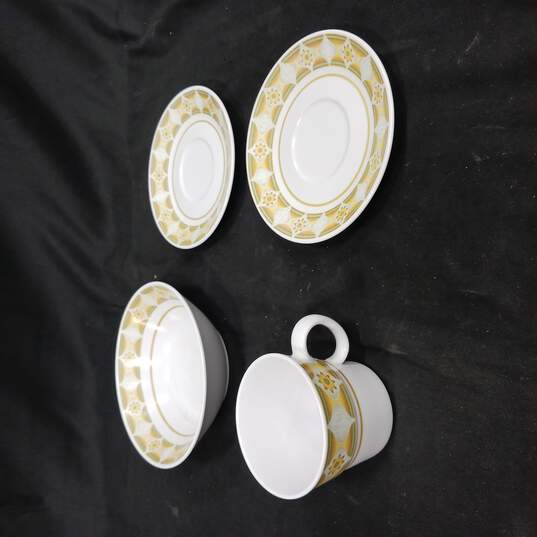 Set of 4 Progression Sunglow Cereal Bowl, Saucers & Tea Cup image number 1