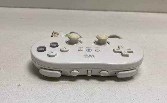 Set Of 2 Nintendo Wii Classic Controllers- White image number 4