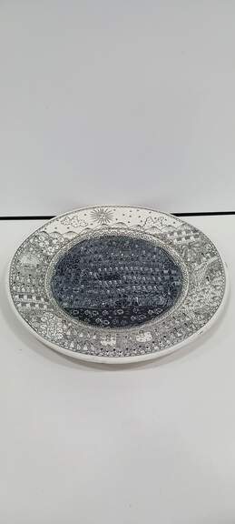 16" Decorative Ceramic Art Platter by Pedro Gonzales