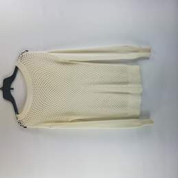 Trina Turk Women Ivory Open Knit Sweater S alternative image