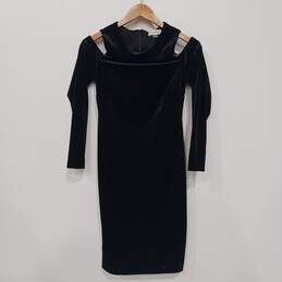 Calvin Klein Black Shoulder-less Dress Size 4