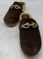 Tory Burch Womens Brown Leather Round Toe Slip-On Clog Sandals Size 7.5M image number 3