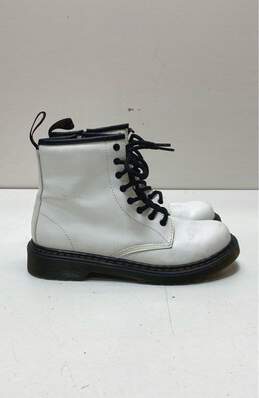 Dr. Martens 1460 White Leather Combat Boots Women's Size 5