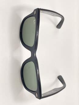 Mens Wayfarer RB2140 Black Frame Green Lens Square Sunglasses J-0469810-E alternative image