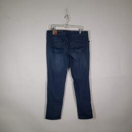 NWT Womens Medium Wash Premium Denim Straight Leg Jeans Size 13 alternative image
