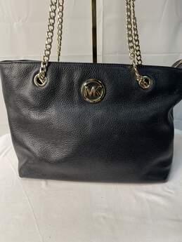 Certified Authentic Michael Kors Black Handbag w/Chain Strap