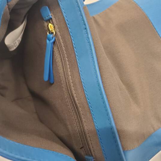 Skagen Lobelle Blue Leather Saddle Bag image number 4