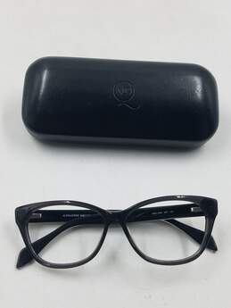 Alexander McQueen Smoke Oval Eyeglasses
