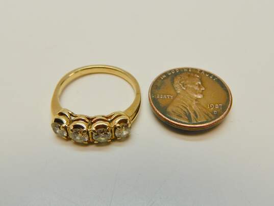 14K Yellow Gold 1.00 CTTW Diamond Ring 3.4g image number 4