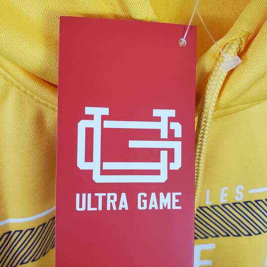 Ultra Game Men Gold LA Lakers Pullover Hoodie XL NWT image number 5