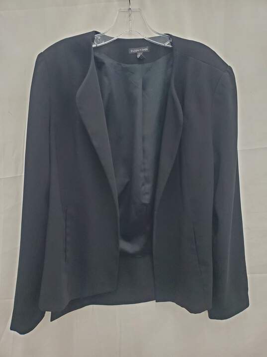 Eileen Fisher Black Jacket/Blazer Size 12 image number 1
