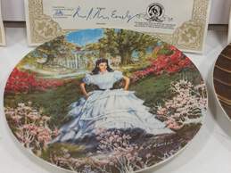 Edwin M. Knowles 'Gone With The Wind'  Collector Plates 4pc Lot alternative image